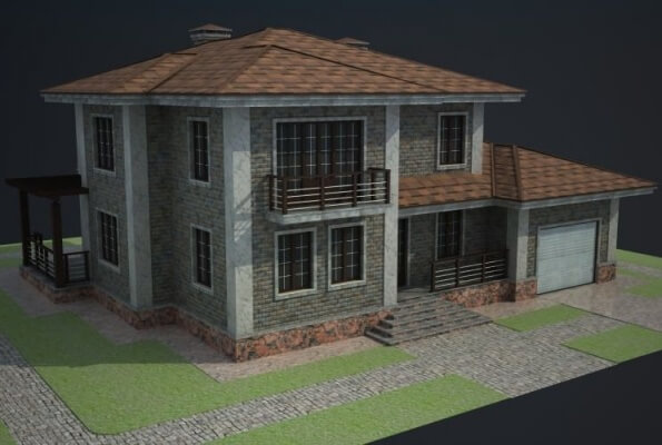 Проект монолитного дома скачать бесплатно № 92/66 . Фасады, планировки(анонс).