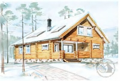 Проект деревянного дома с бассейном до 150 кв.м. 104/174. Фасады, планировки(анонс).