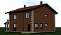 Проект двухэтажных домов. Дом с террасой и балконом  92/100. Вид 3.