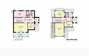 Проект кирпичного дома с мансардой до 150 кв.м. 104/242. Планировка